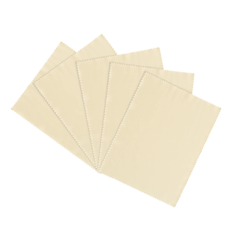 دستمال عینک مدل مایکروفایبر کد MK-WHI-5 بسته 5 عددی