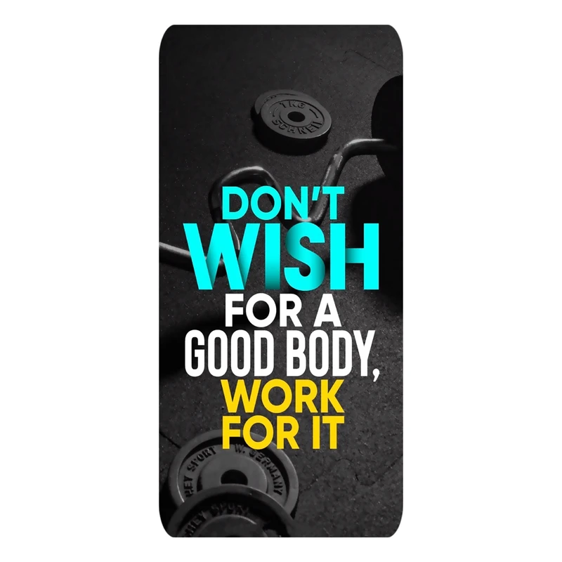 حوله ورزشی مدل Don't wish