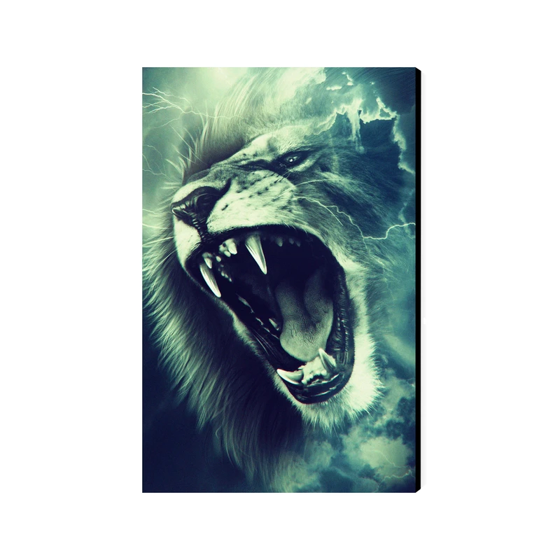 تابلو شاسی عرش مدل فانتزی شیر کد As4339