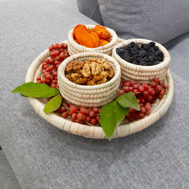 ست 4 تکه اردوخوری حصیری کد GE3N