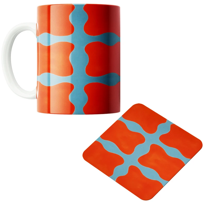 ماگ مدل فانتزی کد 165 به همراه زیرلیوانی