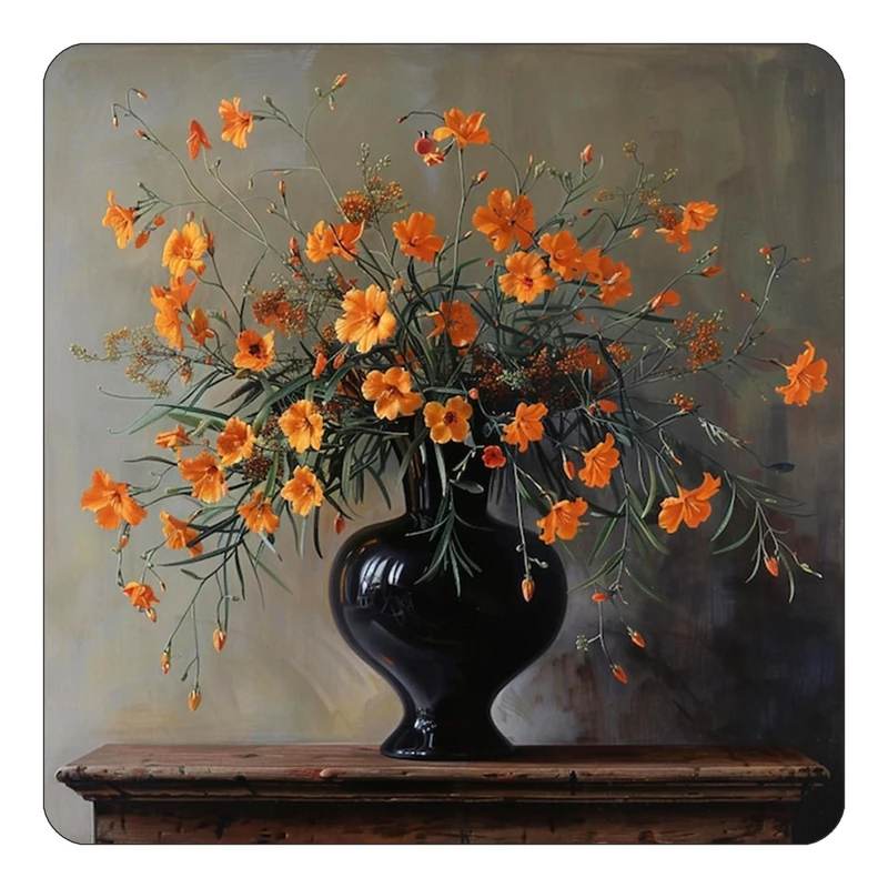 مگنت کاکتی طرح نقاشی رنگ روغن مدل mp73525