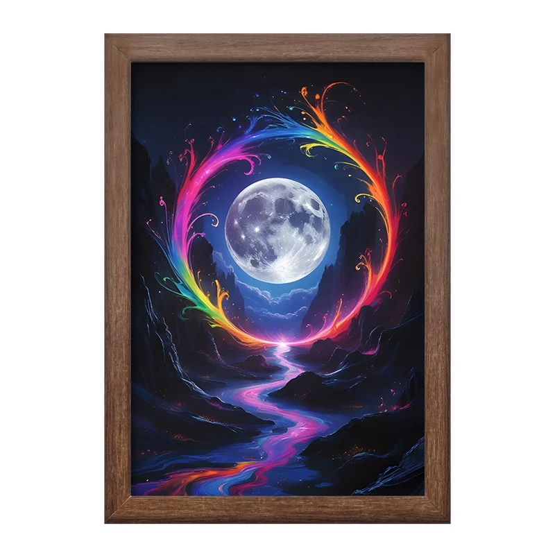 تابلو خندالو طرح ماه (Moon) کد F11760