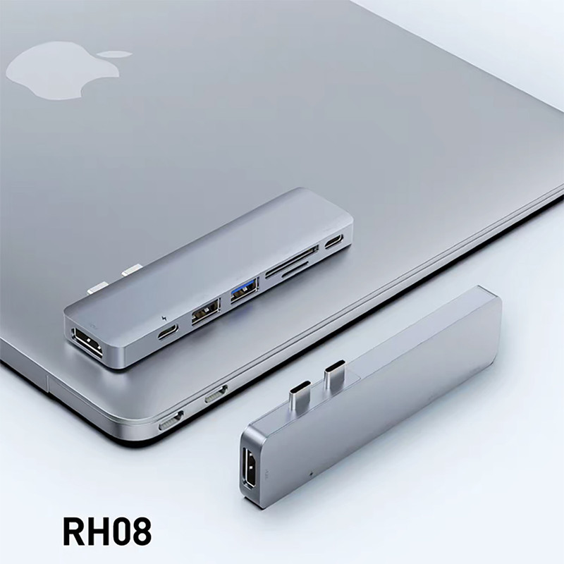 هاب 7 پوت USB-C رسی مدل RH08