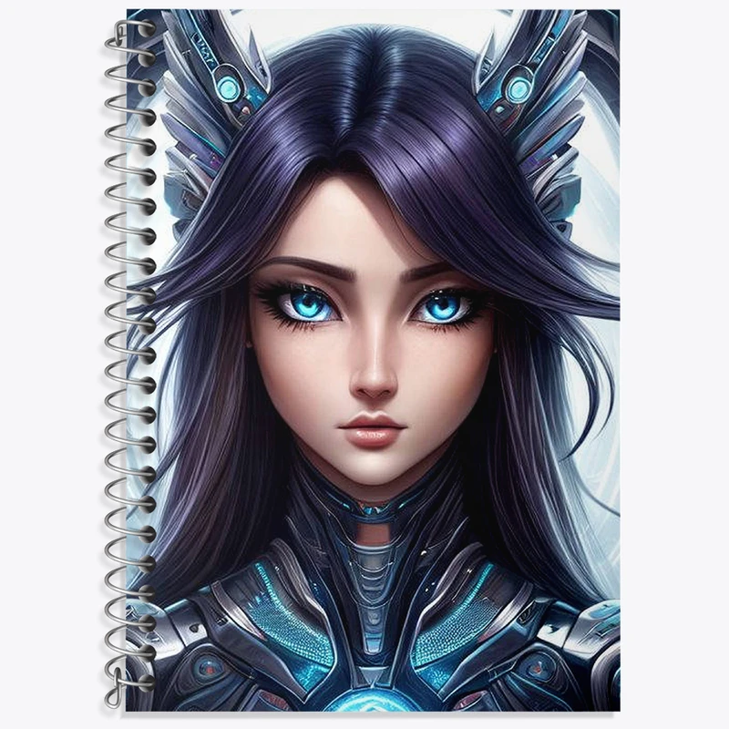 دفتر زبان 50 برگ خندالو مدل سه خط طرح دخترانه کد N1914