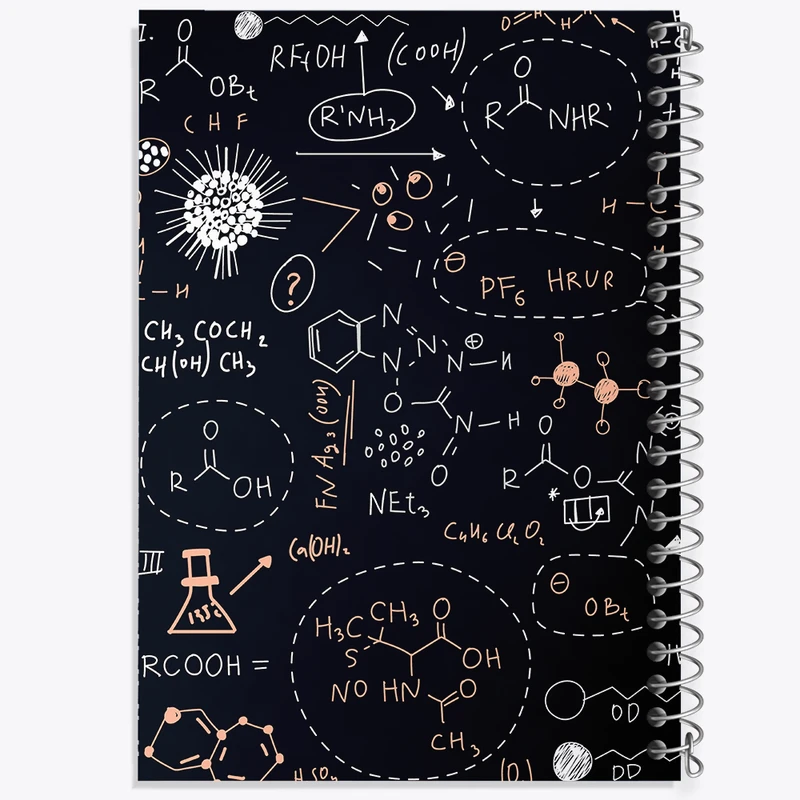 دفتر ژورنال نویسی 50 برگ خندالو مدل نقطه ای طرح شیمی کد N321