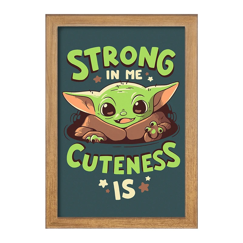 تابلو خندالو مدل یودا سریال جنگ ستارگان کد 26071