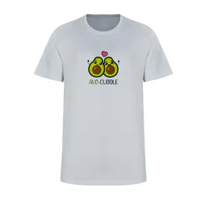 تی شرت آستین کوتاه زنانه مدل آواکادوها  کد L292 رنگ طوسی