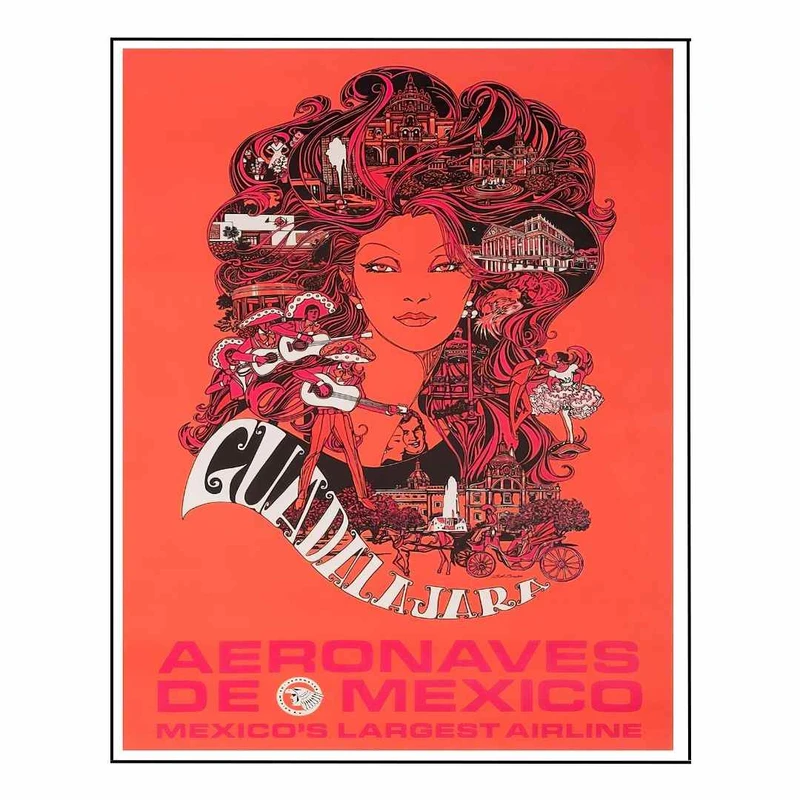 پوستر مدل چاپ تبلیغاتی از گوادالاخارا-مکزیک