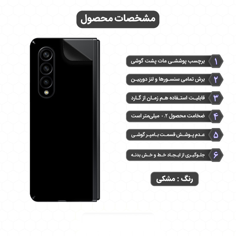 برچسب پوششی مدل PG RG مناسب برای گوشی موبایل گوگل 4A Pixel