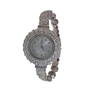 ساعت مچی عقربه ای نقره زنانه ای ان وی مدل glsr-26700