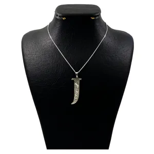 گردنبند نقره زنانه دلی جم طرح J  کد D 672