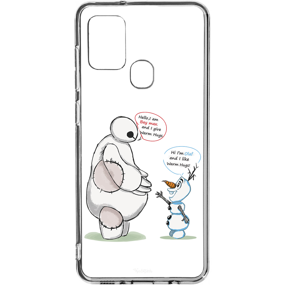 راهنمای خرید اینترنتی کاور طرح Olaf & Baymax مناسب برای گوشی موبایل سامسونگ Galaxy M30S