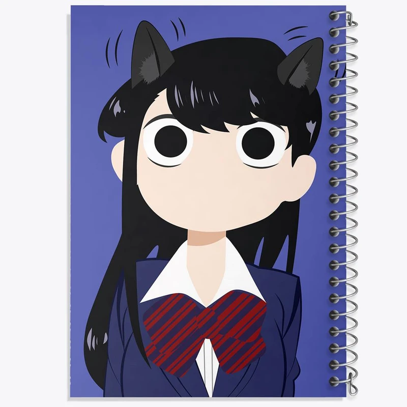 دفتر مشق 50 برگ خندالو مدل انیمه کومی سان کد 16085