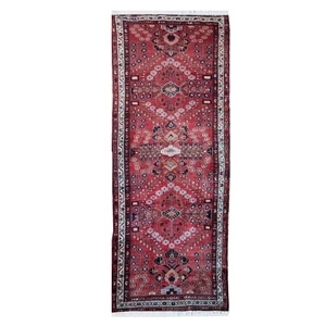 فرش قدیمی دستبافت کناره طول سه و نیم متری مدل MG112