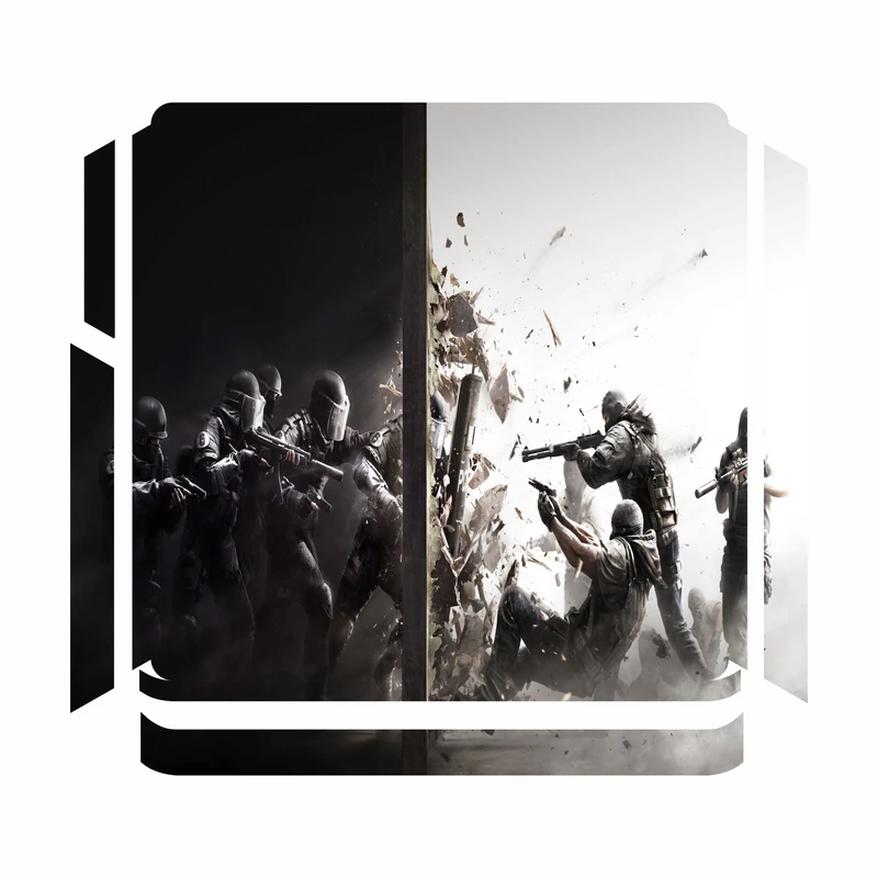 برچسب پلی استیشن 4 اسلیم مدل rainbow six