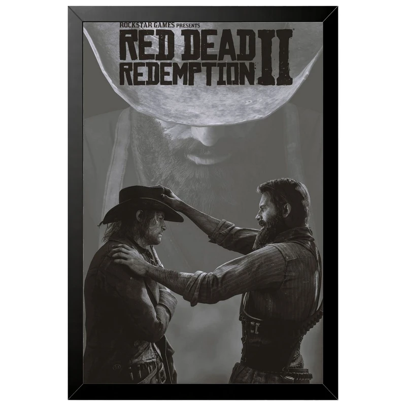 تابلو بکلیت طرح گیمینگ ردد red dead redemption 2 مدل B-po2199 فریم مشکی
