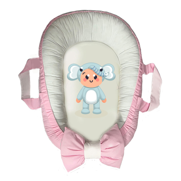 سرویس خواب سه تکه نوزاد مدل گارد محافظ دار طرح فانتزی کد 0047