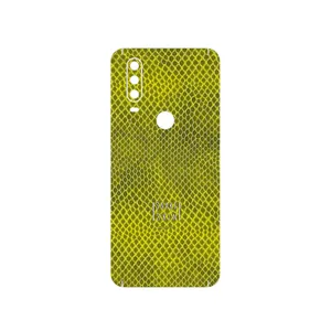 MAHOOT Yellow Snake Skin Cover Sticker for Motorola One Action