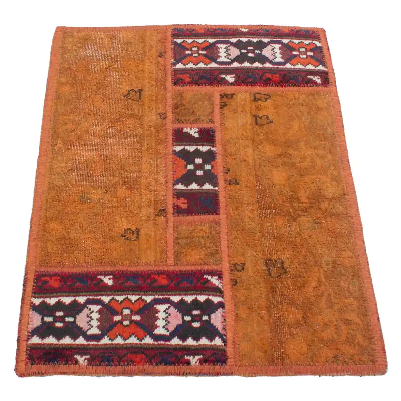 کلاژ فرش دستبافت نیم متری مدل دپ کد13659