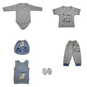 ست 7 تکه لباس نوزادی مدل nadiya