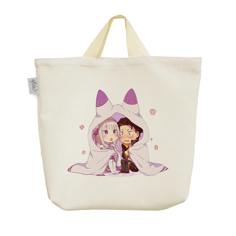 ساک خرید خندالو مدل رم و سوبارو ره زیرو انیمه توتورو کد 1149