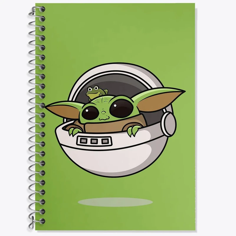 دفتر زبان 50 برگ خندالو مدل دو خط طرح جنگ ستارگان Star Wars کد 10284
