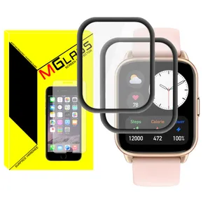 محافظ صفحه نمایش نانو ام‌گلس مدل Pmma-MG مناسب برای ساعت هوشمند امیزفیت Pop 2 بسته دو عددی