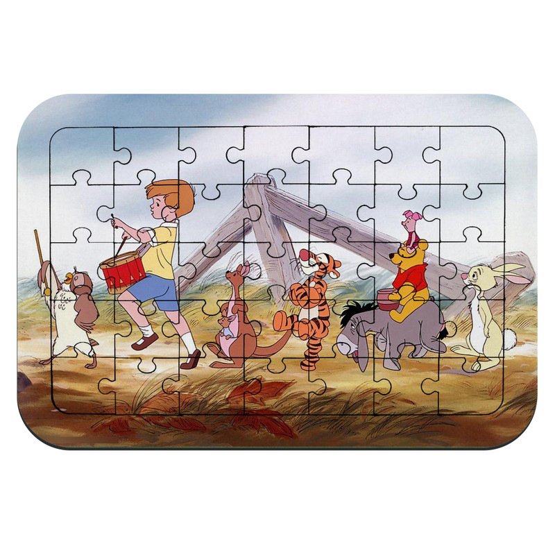  پازل 35 تکه طرح وینی د پو ، کریستوفر رابین و دوستان مدل NI1595 