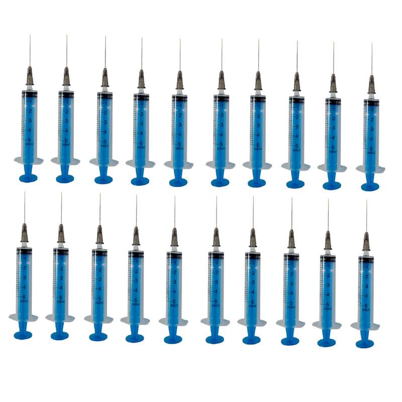 سرنگ بیک مدل پیستون دار ظرفیت 5 سی سی مجموعه 20 عددی