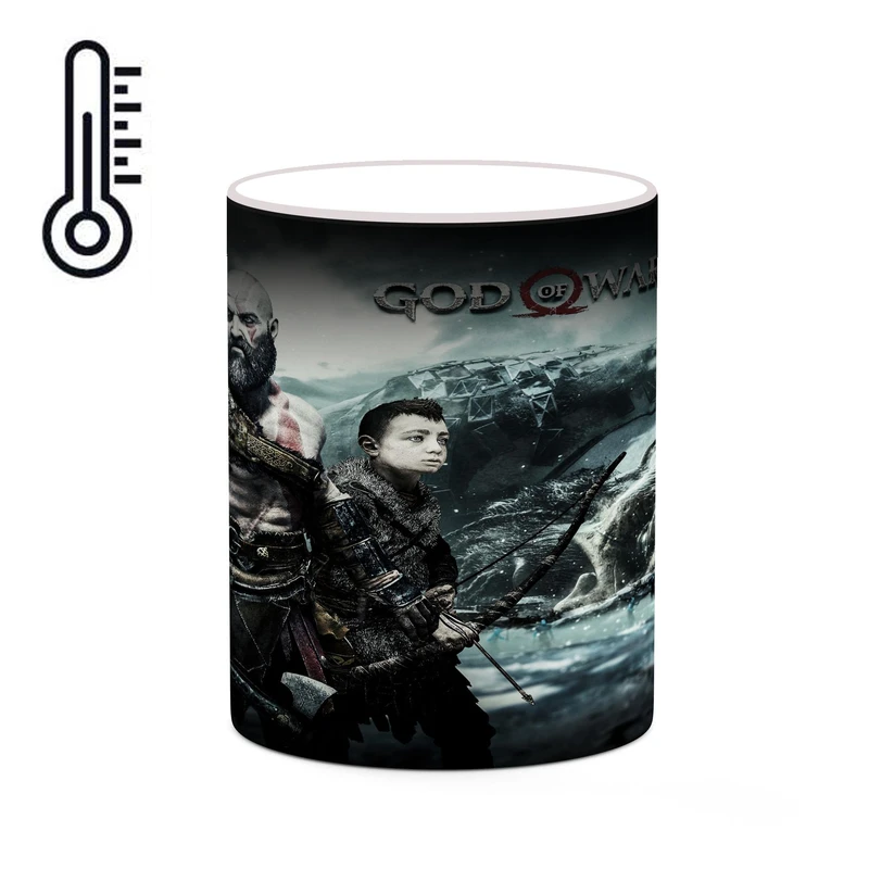 ماگ حرارتی کاکتی طرح گاد آف وار God Of War مدل mgh40709
