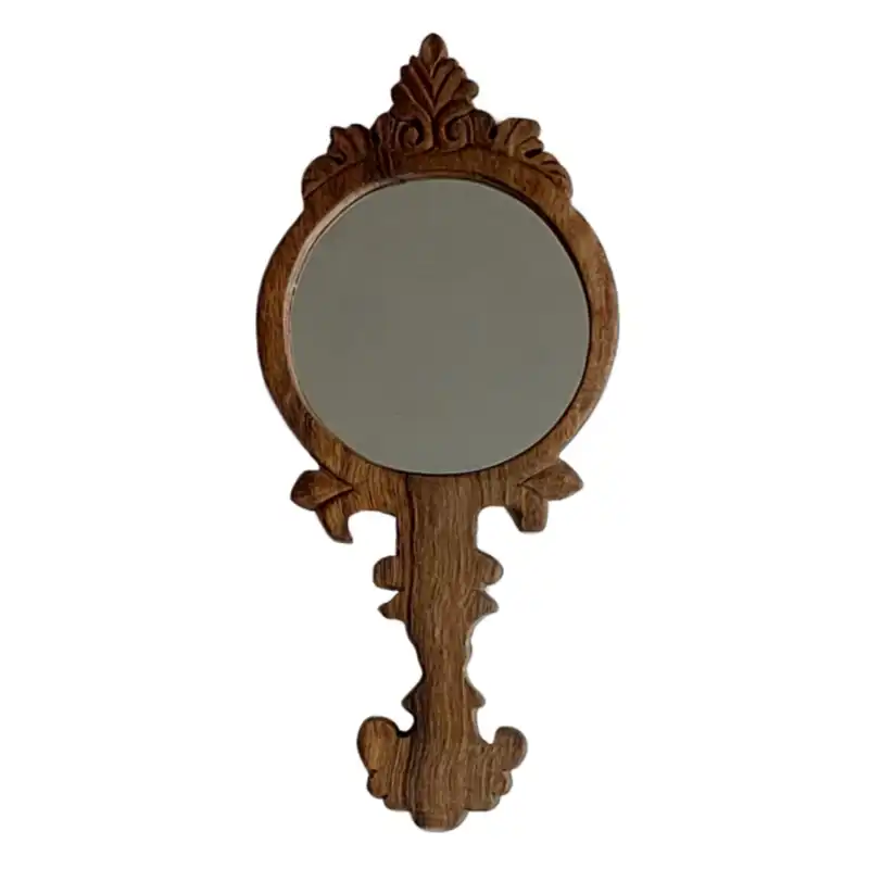 آینه جیبی مدل چوبی