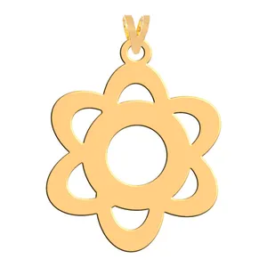 آویز گردنبند طلا 18 عیار زنانه فرشته مدل گل WNL-000186