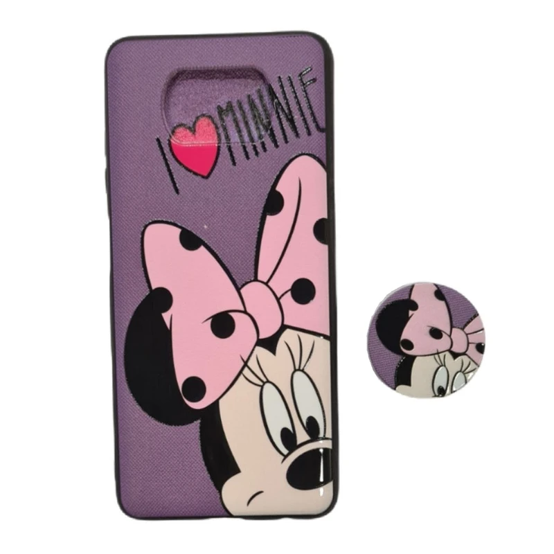 کاور طرح میکی موس کد 336 مناسب برای گوشی موبایل شیائومی Poco X3 به همراه پاپ سوکت