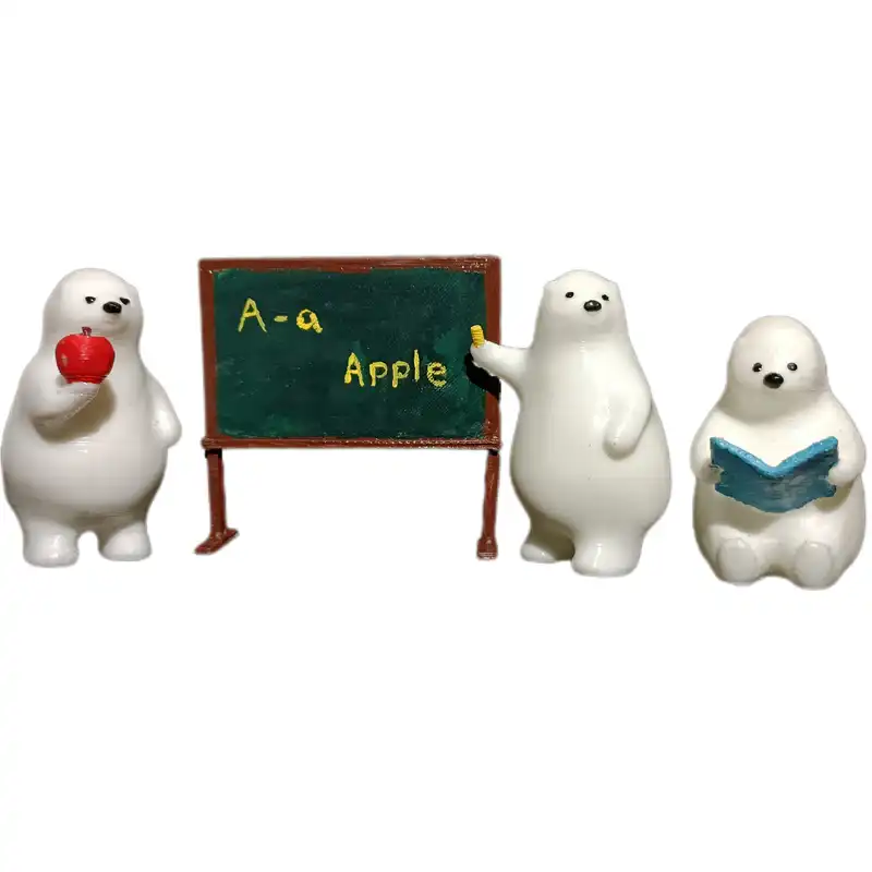 مجسمه مدل خرس های فانتزی در مدرسه کد 78-10 مجموعه 3 عددی