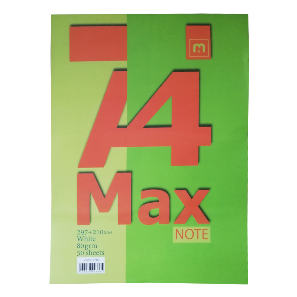 کاغذ A4 مکث نوت کد 9789 بسته 50 عددی