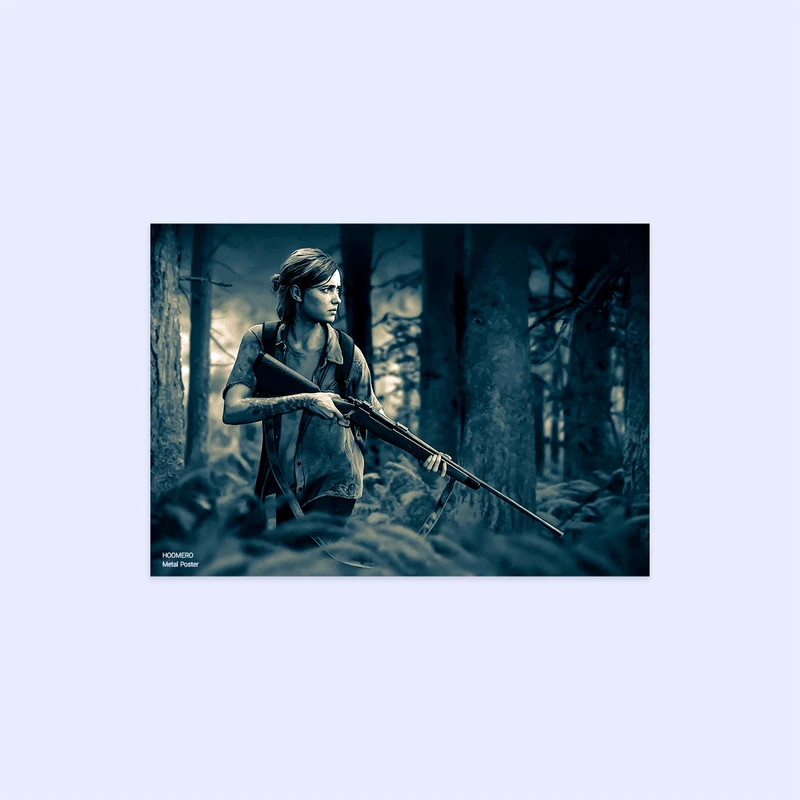 پوستر هومرو مدل فلزی طرح The last of us  کد PS765