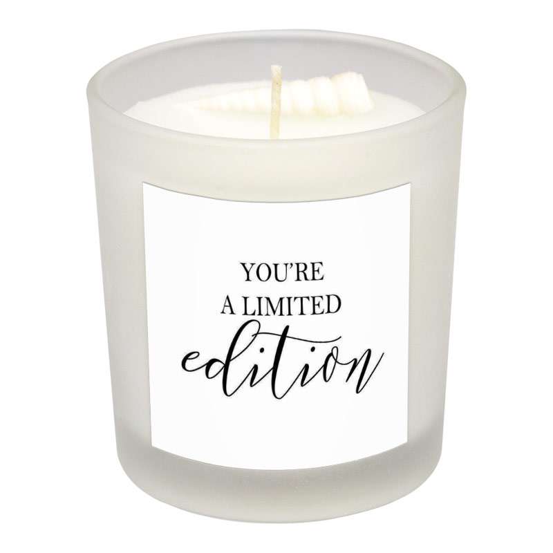 شمع لیوانی طرح تکست مدل D010-1