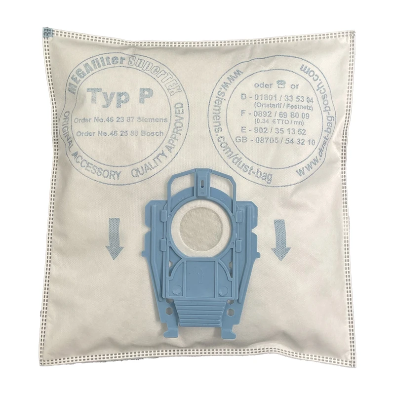 پاکت جاروبرقی مدل SuperTEX مناسب جاروبرقی بوش و زیمنس تایپ پی بسته 5 عددی