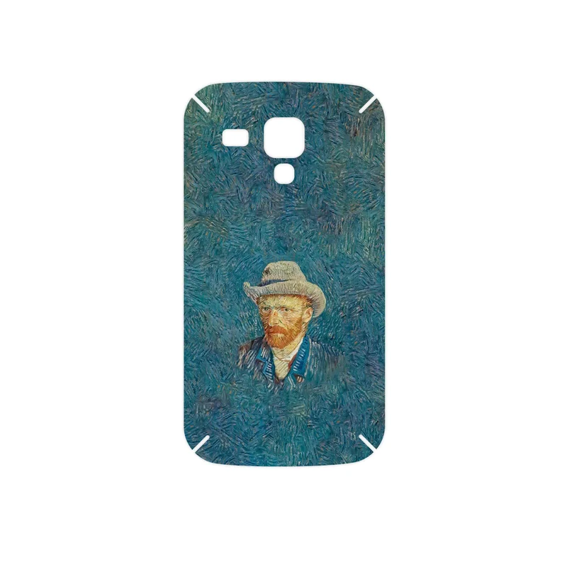 برچسب پوششی ماهوت مدل Self portrait with a gray felt hat مناسب برای گوشی موبایل سامسونگ Galaxy S Duos GT S7562