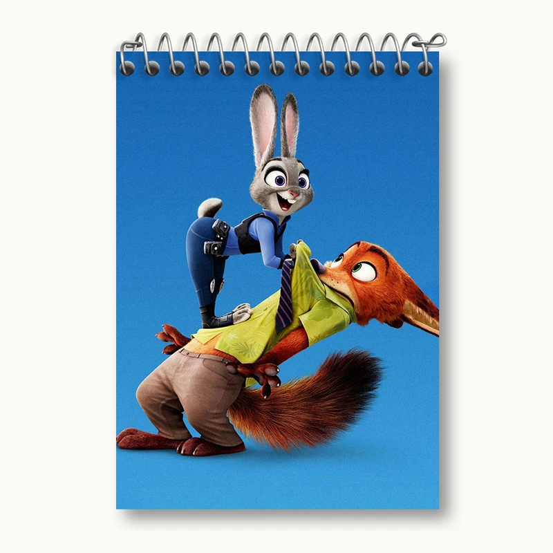 دفتر یادداشت 50 برگ خندالو طرح زوتوپیا (Zootopia) کد N2858