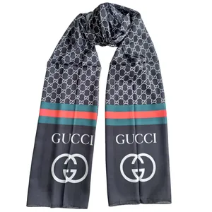 شال زنانه گوچی مدل ابریشم مهمانی مجلسی زنجیره ای