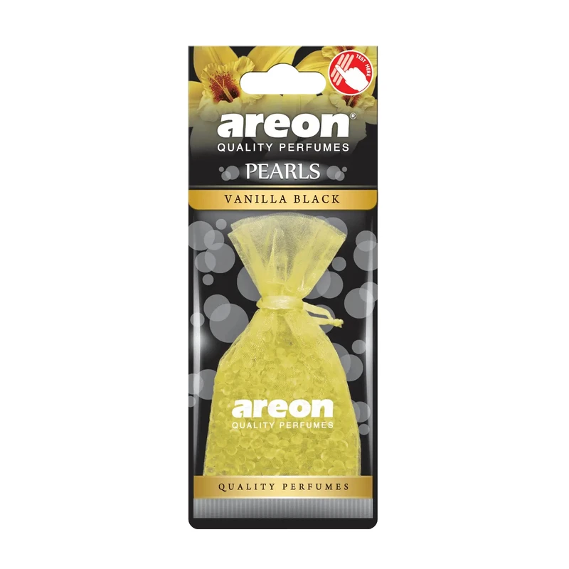 خوشبو کننده خودرو آرئون مدل مرواریدی با رایحه Vanilla Black وزن ۳۰ گرم