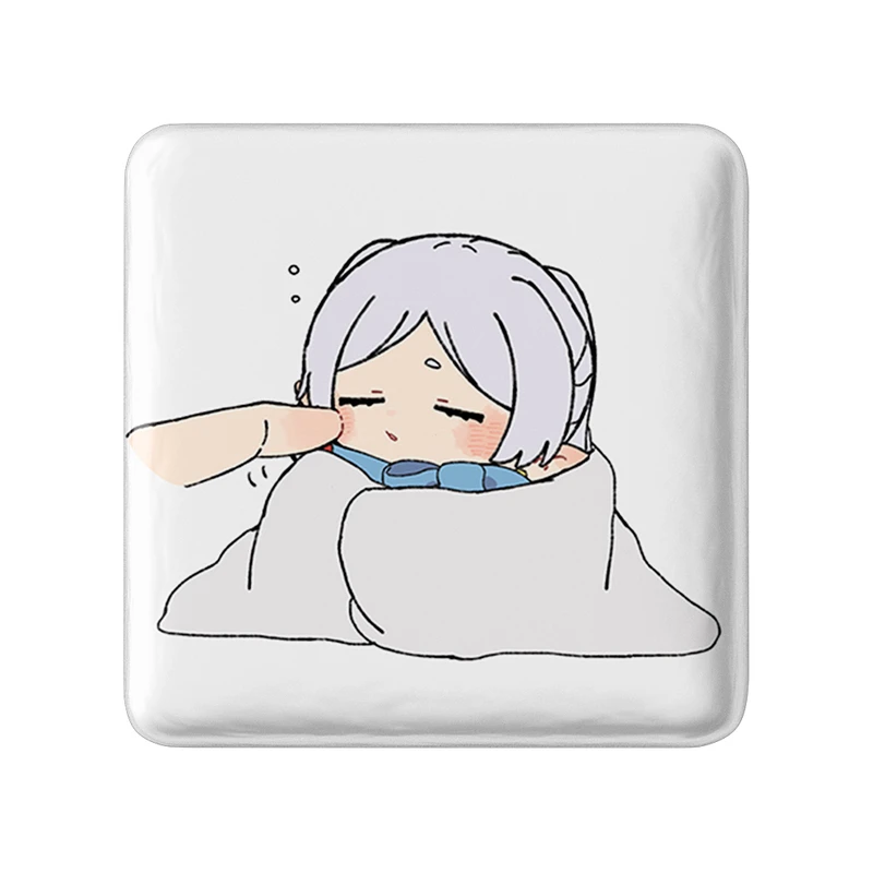 مگنت خندالو طرح انیمه فریرن (Frieren) مدل مربعی کد 33898