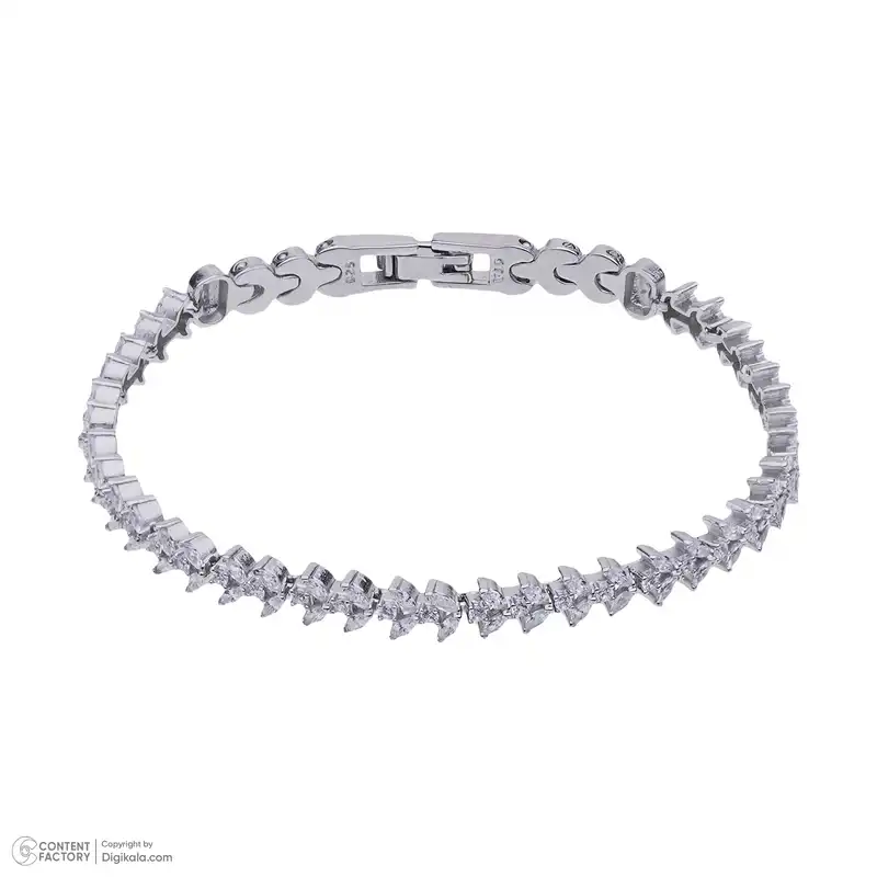 دستبند نقره زنانه جی تی ای سیلور مدل G-01