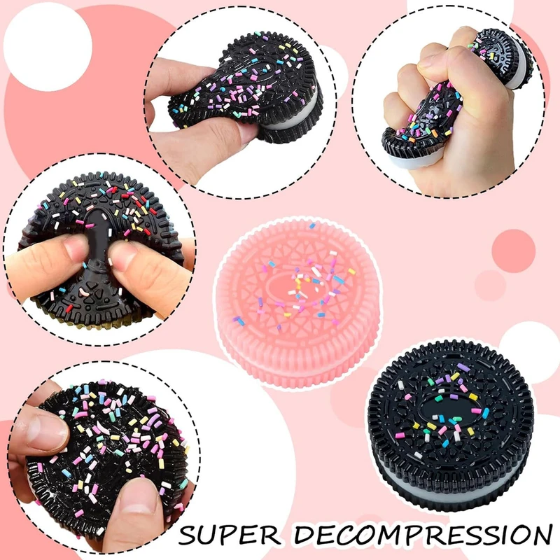 عکس شماره 8 : فیجت ضد استرس سمید مدل اسکوییشی نرمالو طرح بیسکوئیت 3 لایه