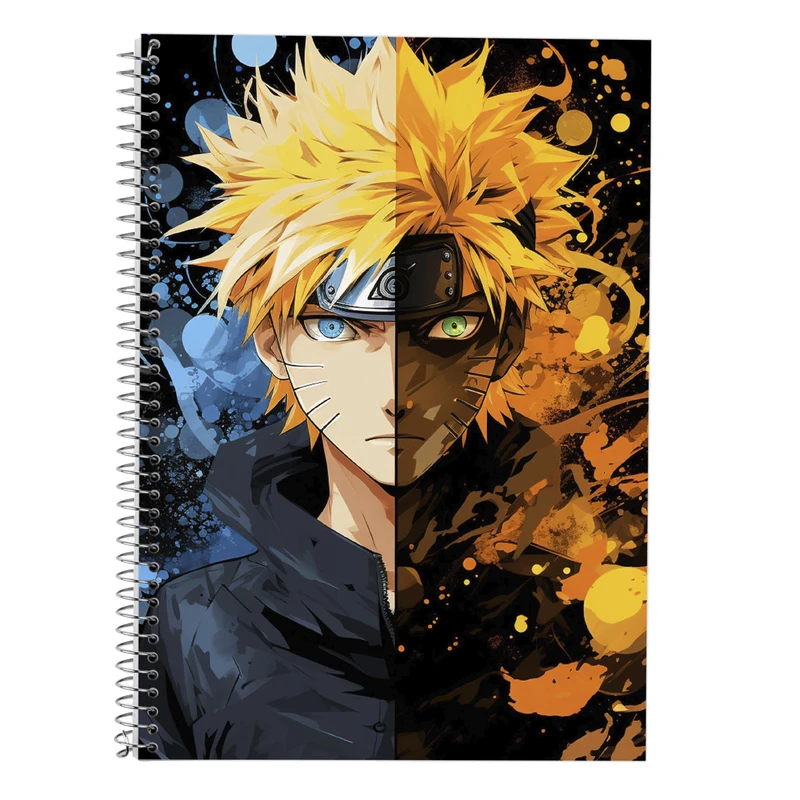 دفتر زبان 50 برگ مدوپد مدل دوخط طرح Naroto کد DF11299