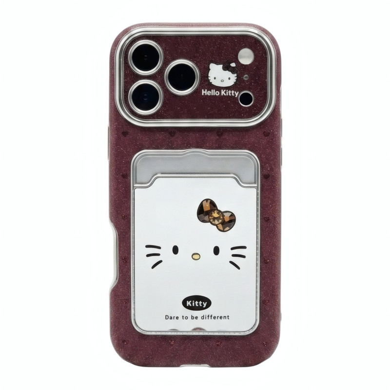 کاور مدل Kittywine مناسب برای گوشی موبایل اپل iPhone 17 Pro Max به همراه بند آویز