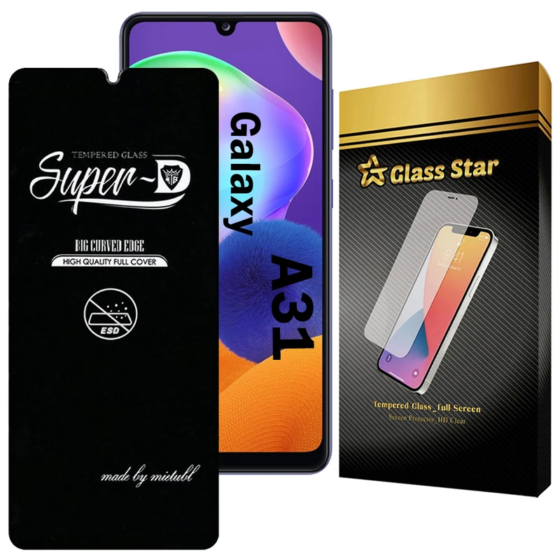 محافظ صفحه نمایش گلس استار مدل SUPERDNS مناسب برای گوشی موبایل سامسونگ Galaxy A31