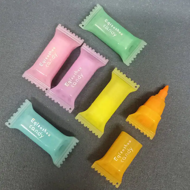 ماژیک علامت گذار مدل شکلاتی بسته 6 عددی